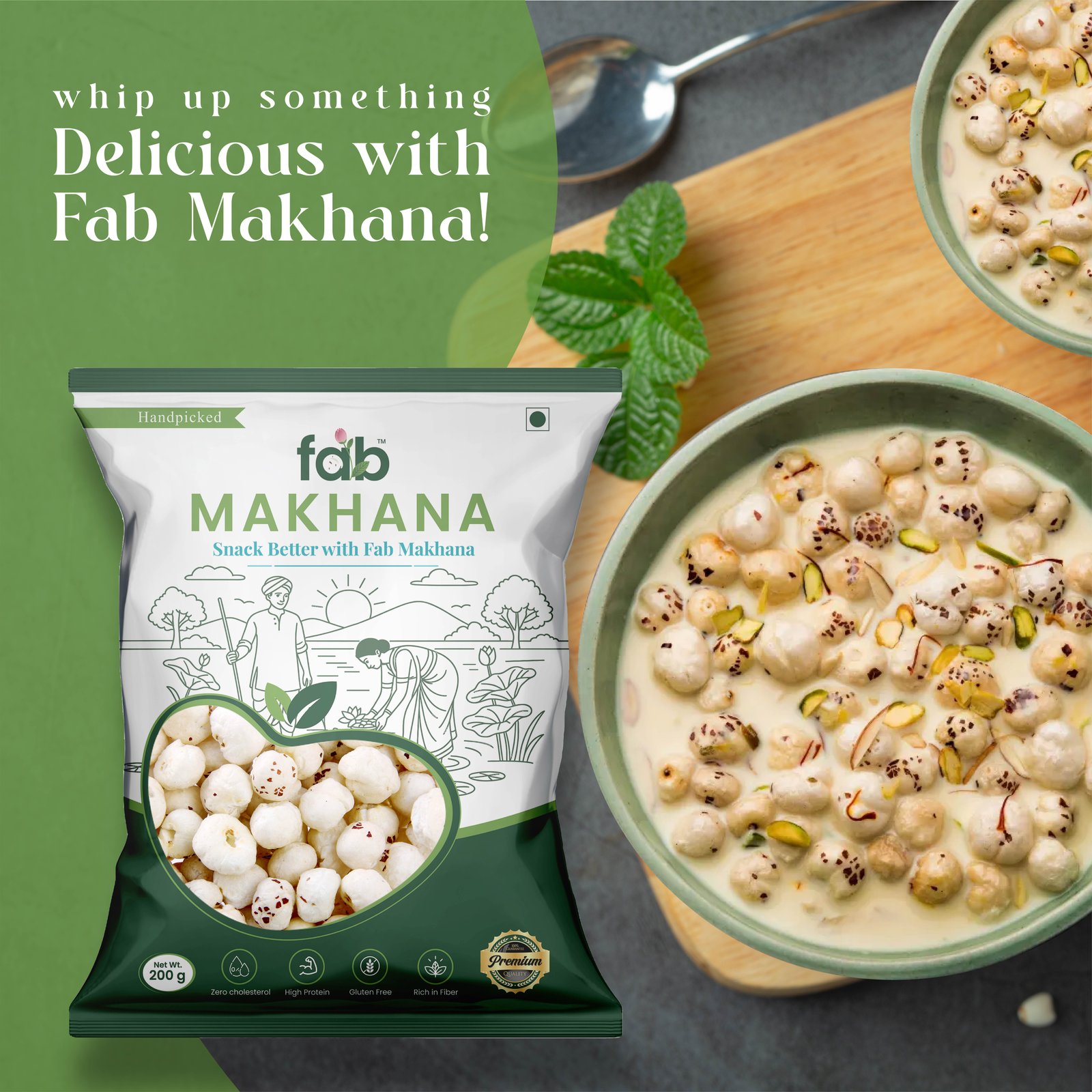 FabMakhana Classic Makhana 250g | Light, Crunchy & Naturally Nutritious Fox Nuts